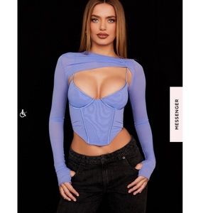 House of cb cutout corset top brand new